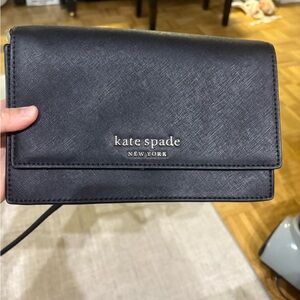 Kate Spade Black Saffiano Leather Crossbody Bag